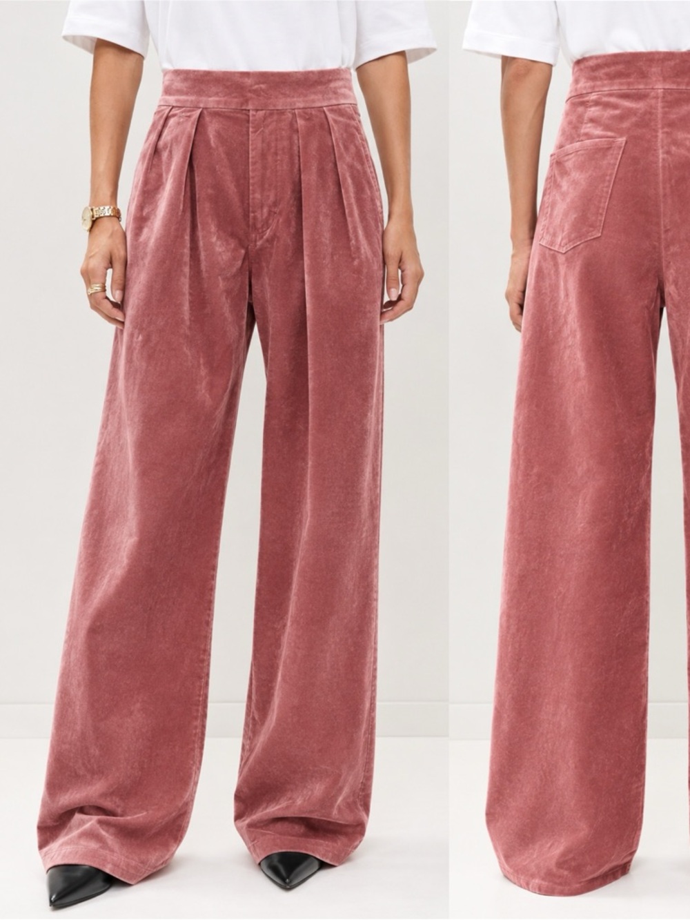 CITIZENS of Humanity Petra Wide Leg Baggy Pleated High Rise Trouser Pants \\ 27